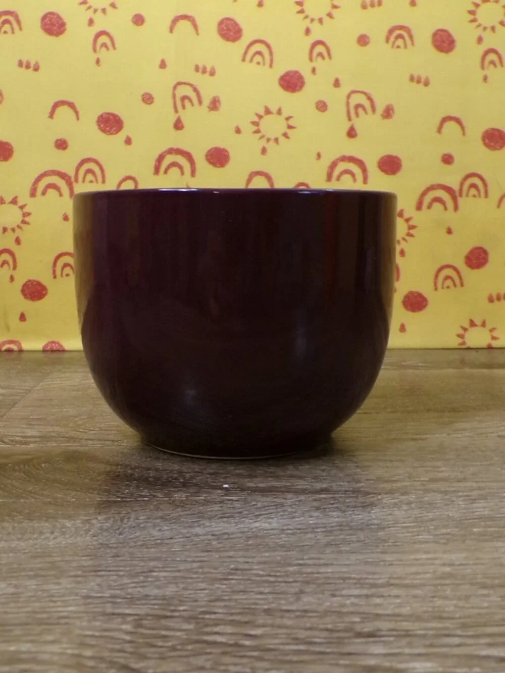 PIER 1 Oversized 24 Oz Coffee Mug Soup Bowl Maroon Essential Cafe Au Lait